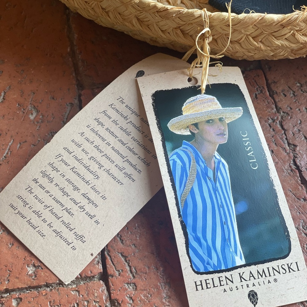 Helen Kaminski NWT Classic Raffia Hat, OS - Picture 6 of 7